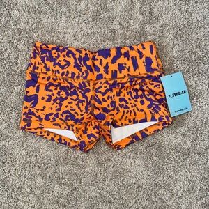 FLEO Turmeric Leopard Shorts XS
